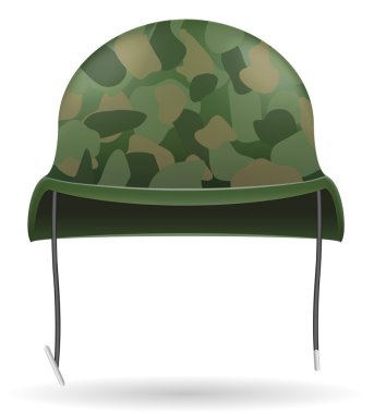 military helmets vector illustration clipart