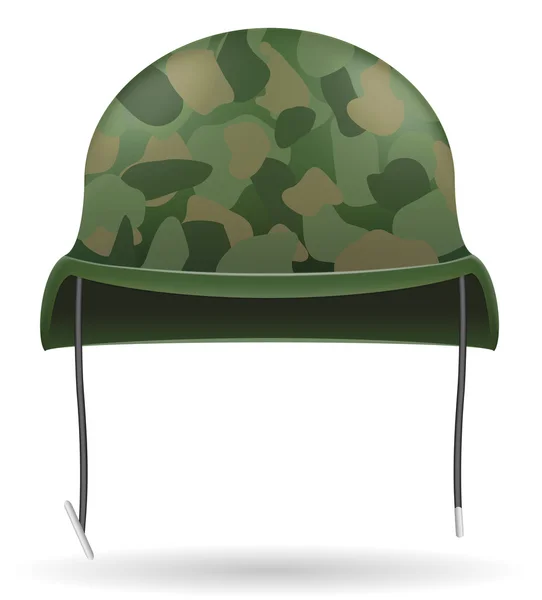 Casco militar vector ilustración — Vector de stock