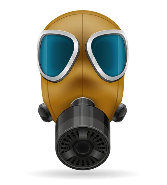 Gasmasker vector illustratie — Stockvector