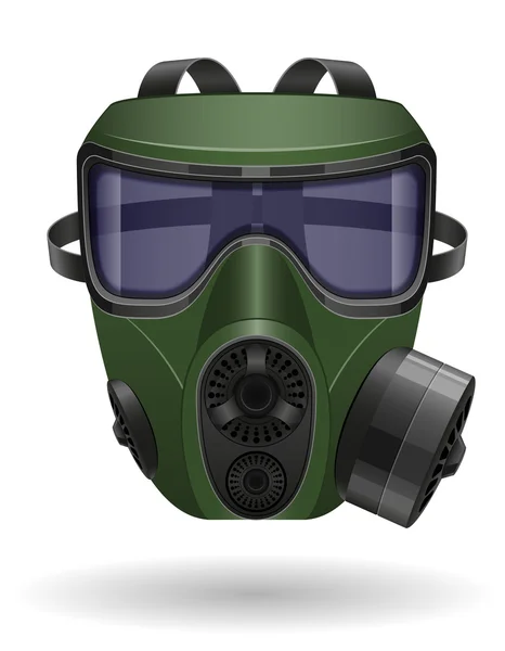 Gasmasker vector illustratie — Stockvector