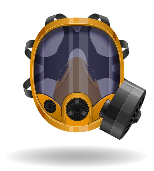 Gasmasker vector illustratie — Stockvector