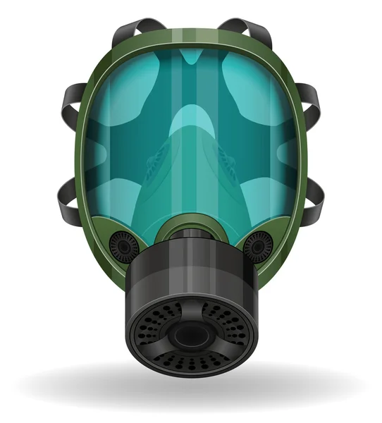 Illustration vectorielle masque à gaz — Image vectorielle