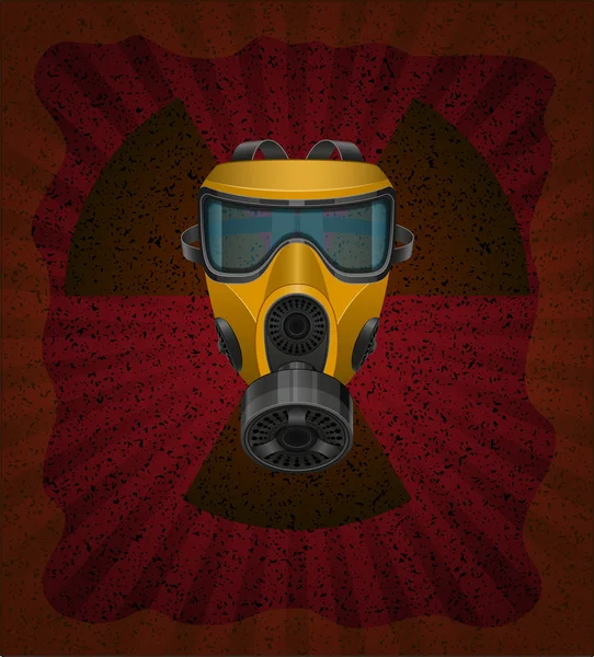 Concept of radioactive contamination vector illustration — Stock Vector