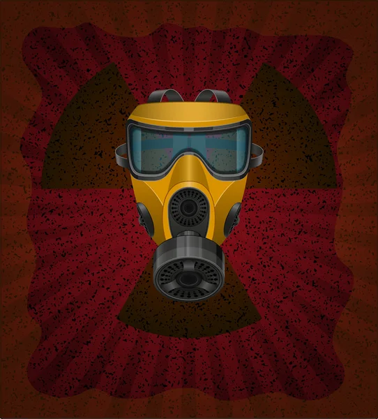 Concept de contamination radioactive illustration vectorielle — Image vectorielle