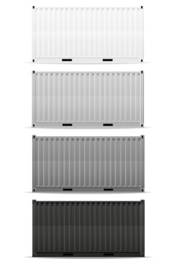 Kargo konteyner vektör çizim