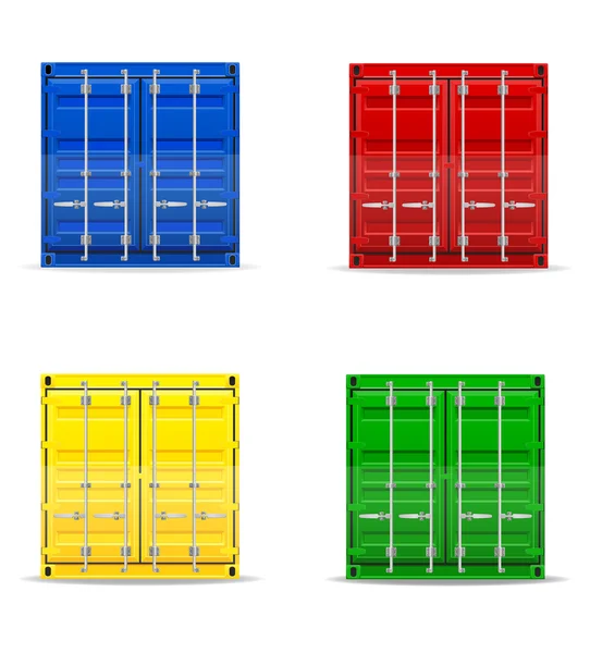 Cargo container vector illustration — Stock Vector