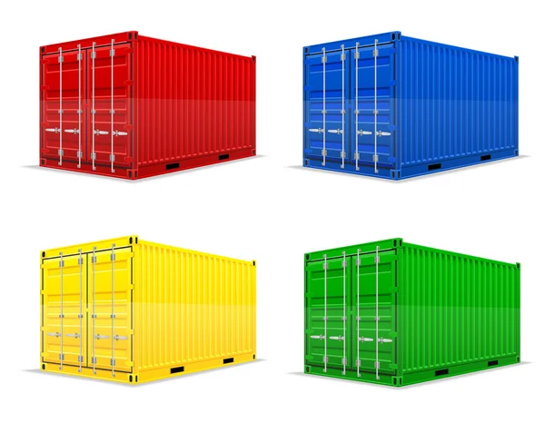 Cargo container vector illustration — Stock Vector