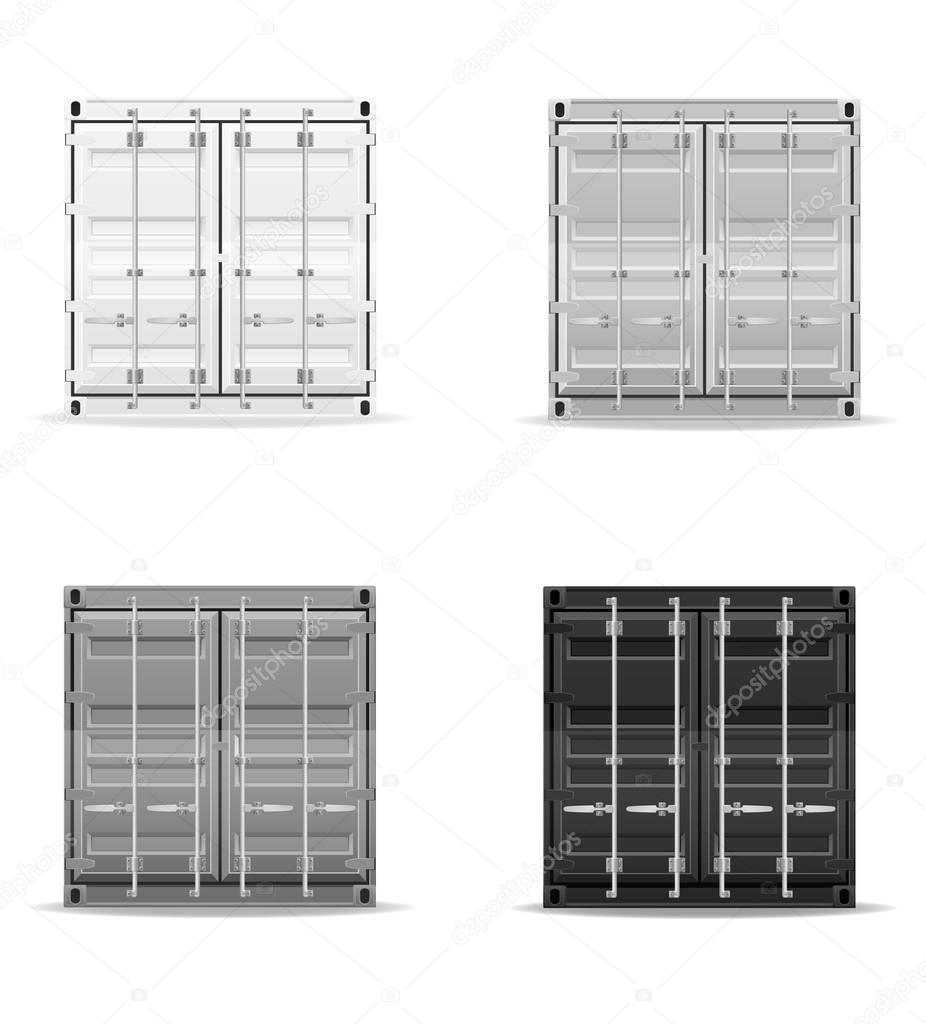 cargo container vector illustration