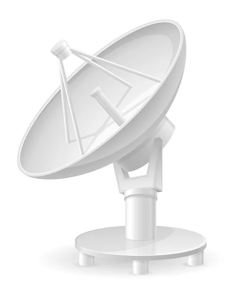 Ilustração vetorial antena parabólica — Vetor de Stock
