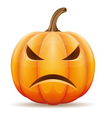 Cadılar Bayramı kabak vektör illüstrasyonu