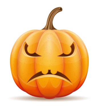 Cadılar Bayramı kabak vektör illüstrasyonu