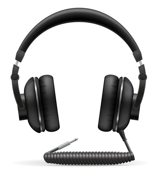 Ακουστικά ακουστικά διανυσματικά εικονογράφηση — Διανυσματικό Αρχείο