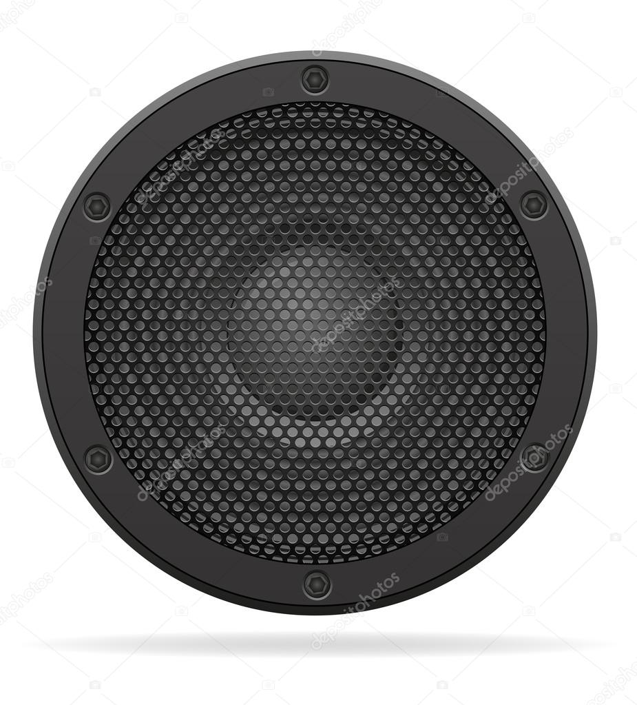 acoustic speaker vector illustration