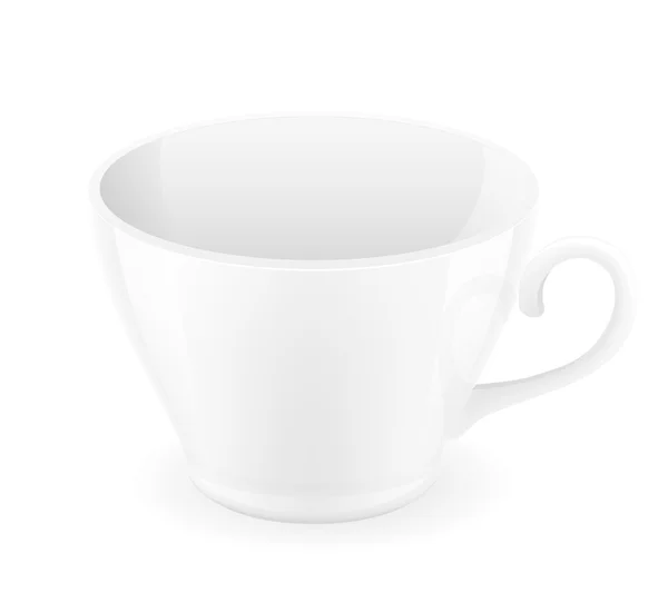 Porcelain cup vector illustration — Stock Vector