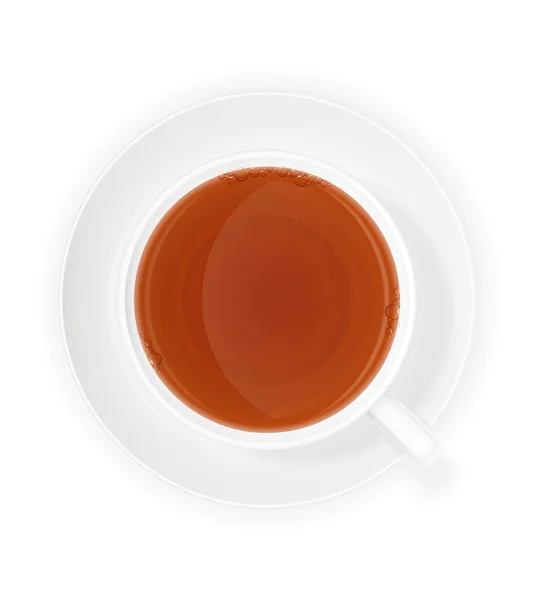 Xícara de porcelana de ilustração do vetor de chá — Vetor de Stock