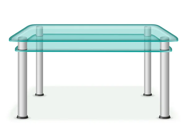 Скляні настільні меблі Векторні ілюстрації — стоковий вектор