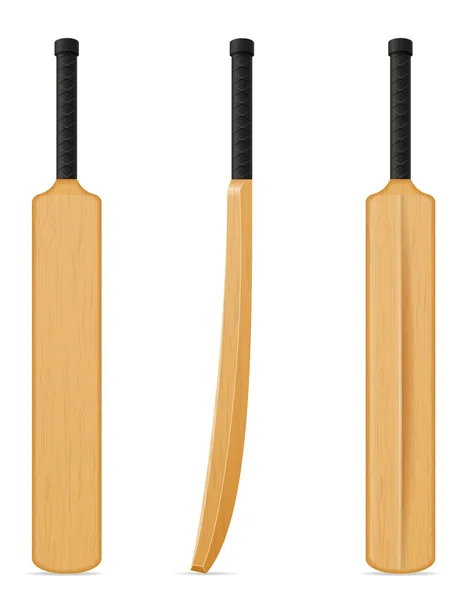 Cricket bat vector illustration — Stock Vector