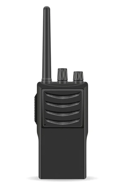 Illustrazione del vettore radio di comunicazione Walkie-talkie — Vettoriale Stock