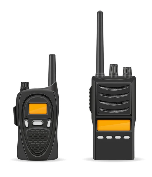 Walkie-talkie kommunikation radio vektor illustration — Stock vektor