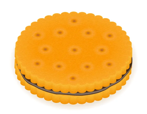 Illustration vectorielle biscuit croustillant — Image vectorielle