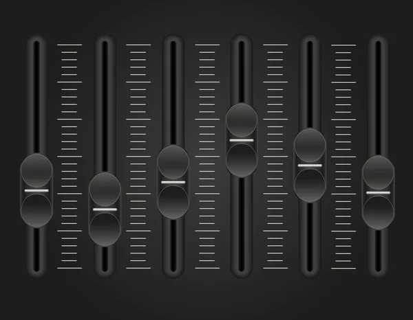 Panneau console mélangeur sonore illustration vectorielle — Image vectorielle