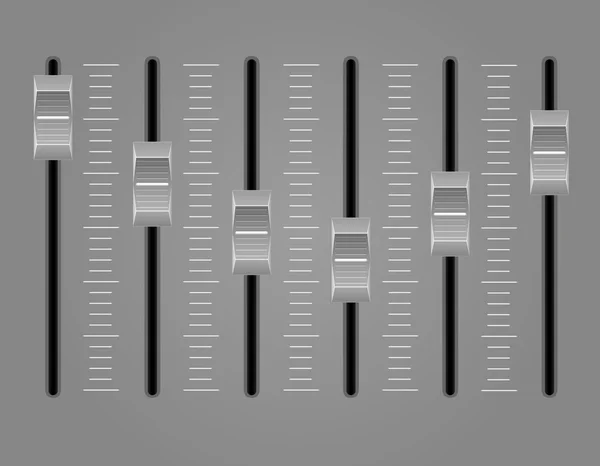 Panel consola mezclador de sonido vector ilustración — Archivo Imágenes Vectoriales