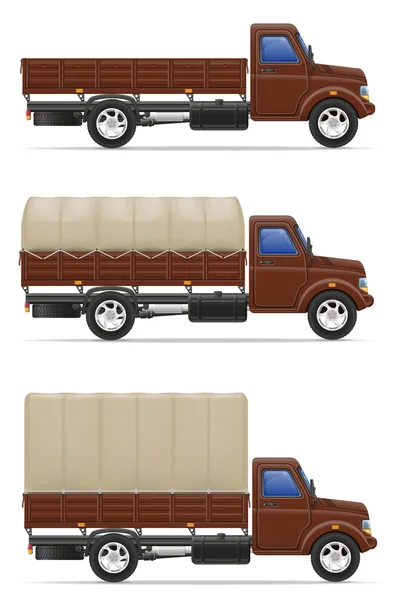 Cargo ciężarówka do transportu towarów wektor ilustracja — Wektor stockowy