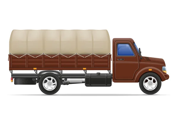 Lading vrachtwagen voor het vervoer van goederen vector illustratie — Stockvector