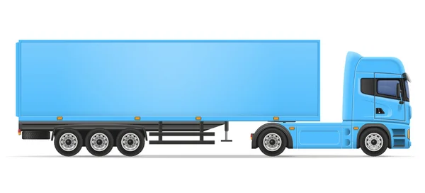 Truck semi trailer vector illustration — Stock Vector
