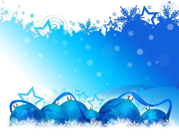 Bolas azules de Navidad —  Fotos de Stock