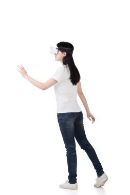 Vr kulaklık kadınla