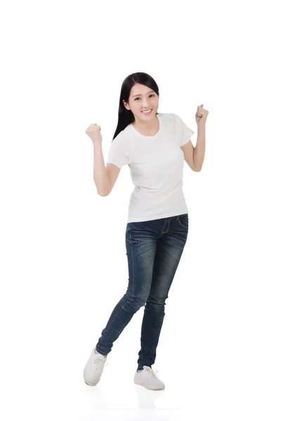 Cheerful Asian woman — Stock Photo, Image