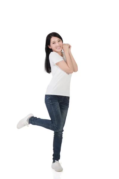 Cheerful Asian woman — Stock Photo, Image