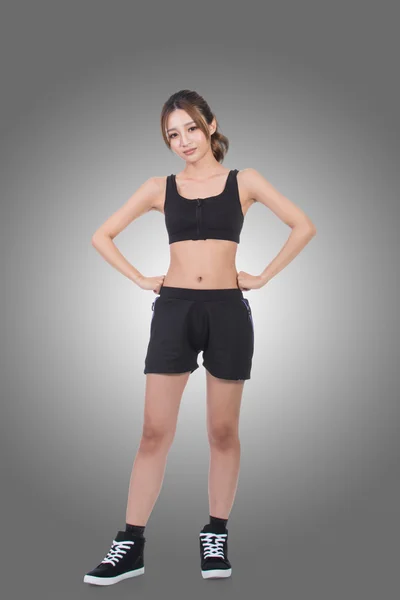 Vrolijke sport meisje van Aziatische — Stockfoto