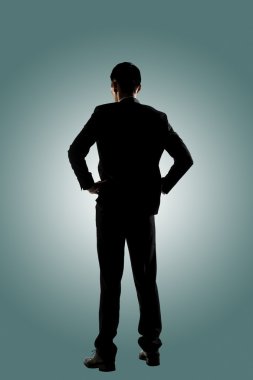 Asya iş adam ayakta