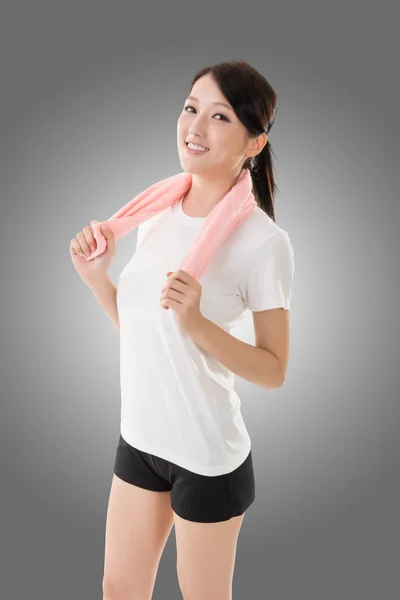 Sporty asian woman — Stock Photo, Image