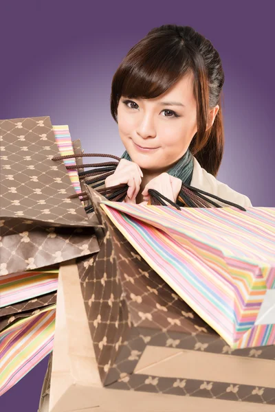Asiática mujer compras —  Fotos de Stock