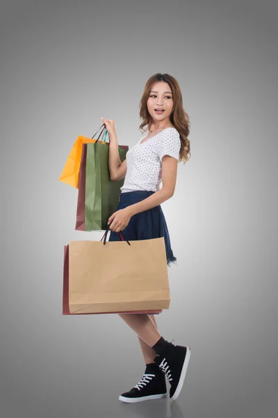 Asian woman shopping — Stock Photo, Image