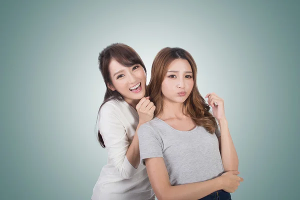 Asian woman with her friend — Stock Photo, Image