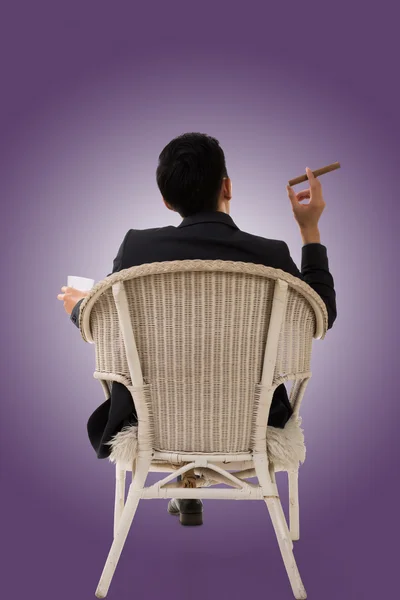 Cunning businessman of Asian — Stock Photo, Image