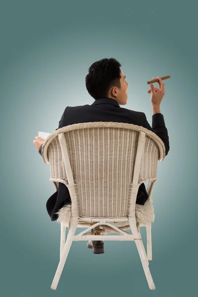 Cunning businessman of Asian — Stock Photo, Image