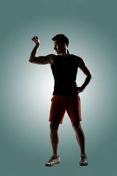 Jovem atleta masculino — Fotografia de Stock