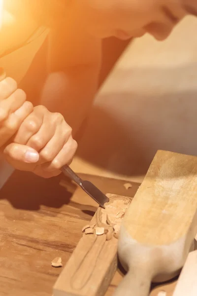 Concetto di lavoro in legno — Foto Stock