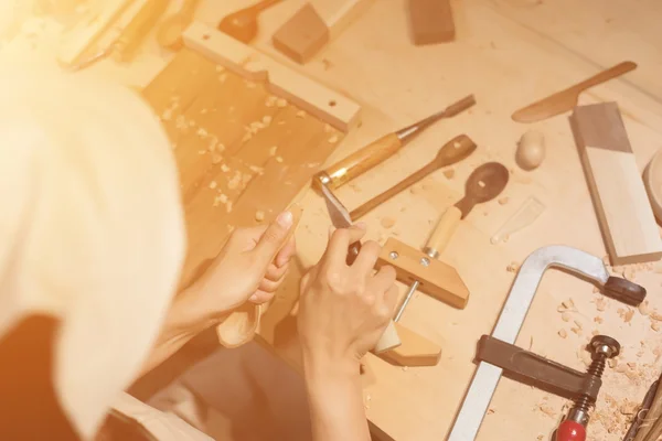 Wooden working concept — Stock Photo, Image