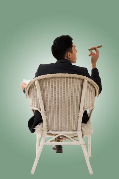 Cunning businessman of Asian — Stock Photo, Image