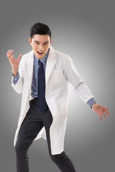 Çılgın Asyalı doktor — Stok fotoğraf