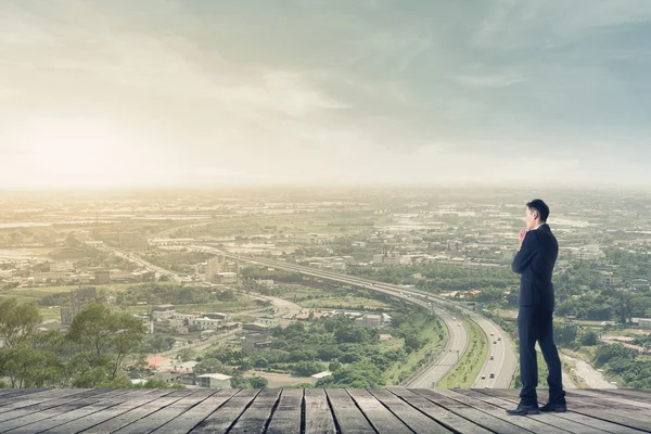 Businessman has a plan — Stock Photo, Image