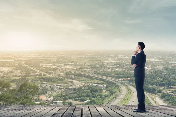 Businessman has a plan — Stock Photo, Image