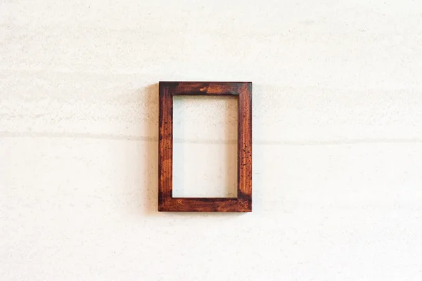 Foto velha moldura de madeira — Fotografia de Stock