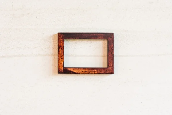 Old photo wooden frame — Stock Photo, Image